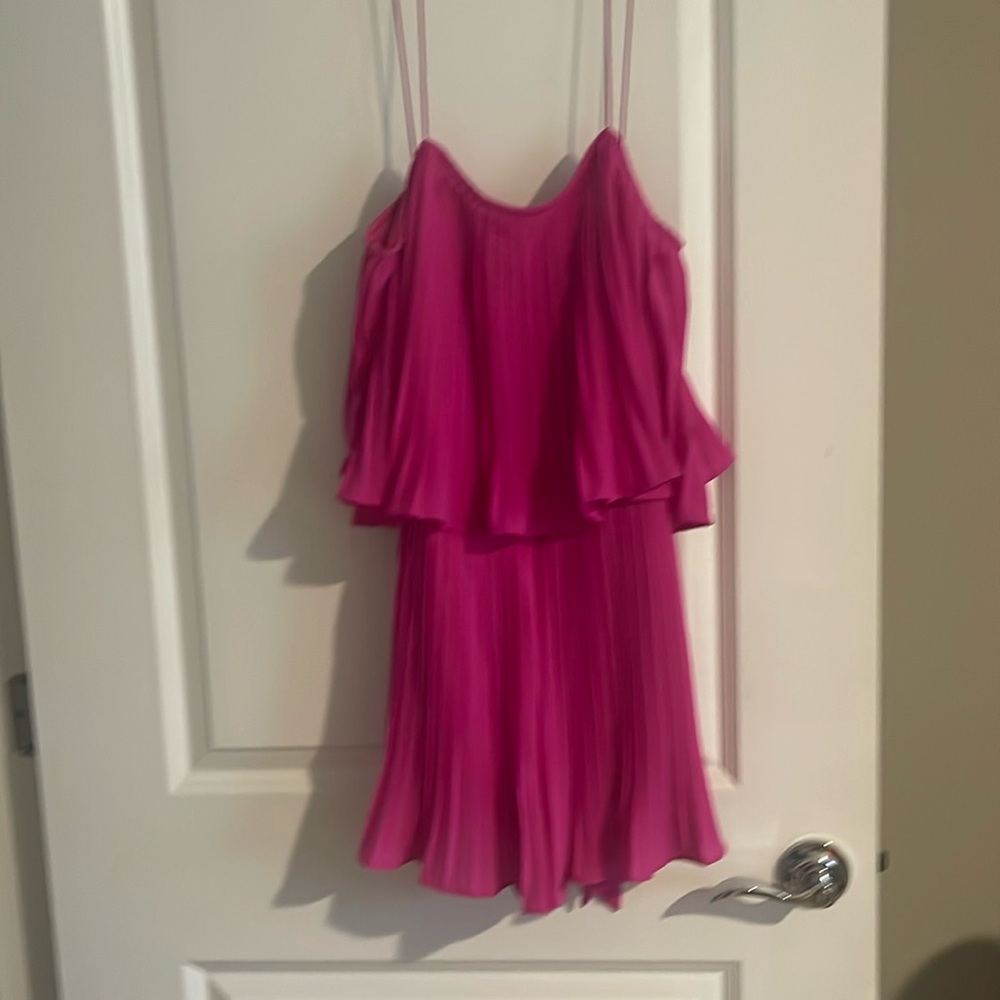 Hot pink romper